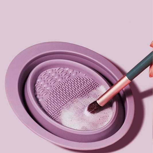 FOLDABLE MAKE UP BRUSH CLEANING BOWL